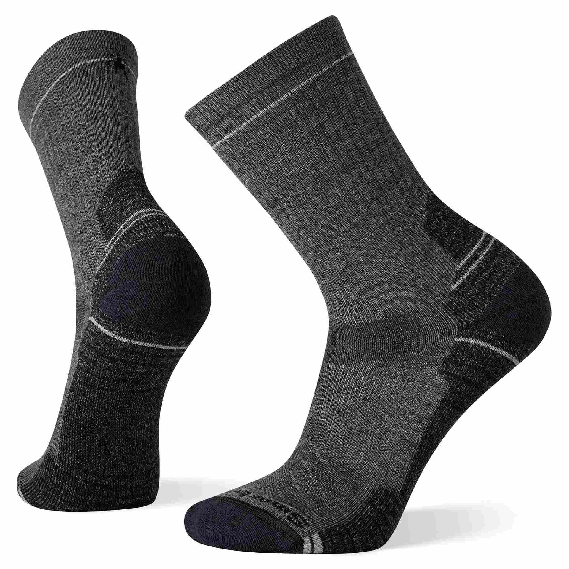 10312610001 - Smartwool Men's Hike Light Cushion Mid Crew Socks, Black - SW001613001-1-p